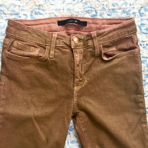 JOES Gold Metallic Coat Skinny Jean / Size 28